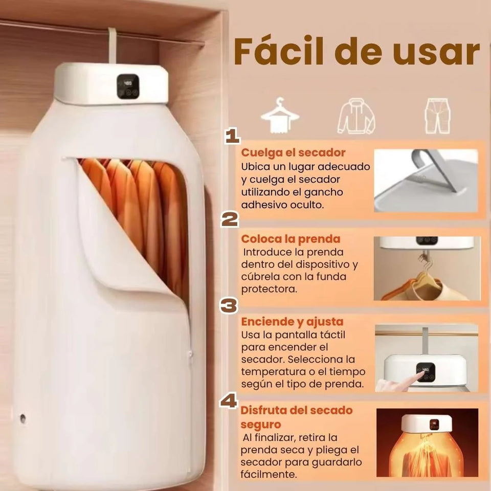 SECADOR DE ROPA ELECTRICO PORTATIL | ENVÍO GRATIS