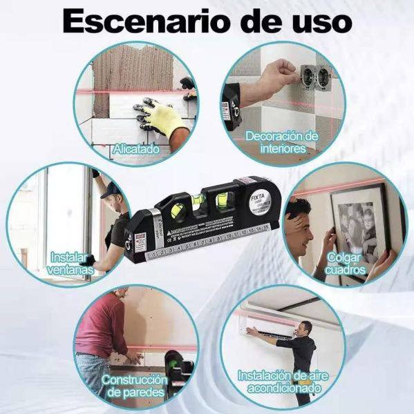 NIVEL LÁSER MULTIFUNCIÓN DE ALTA CALIDAD CON CINTA MÉTRICA | ENVÍO GRATIS