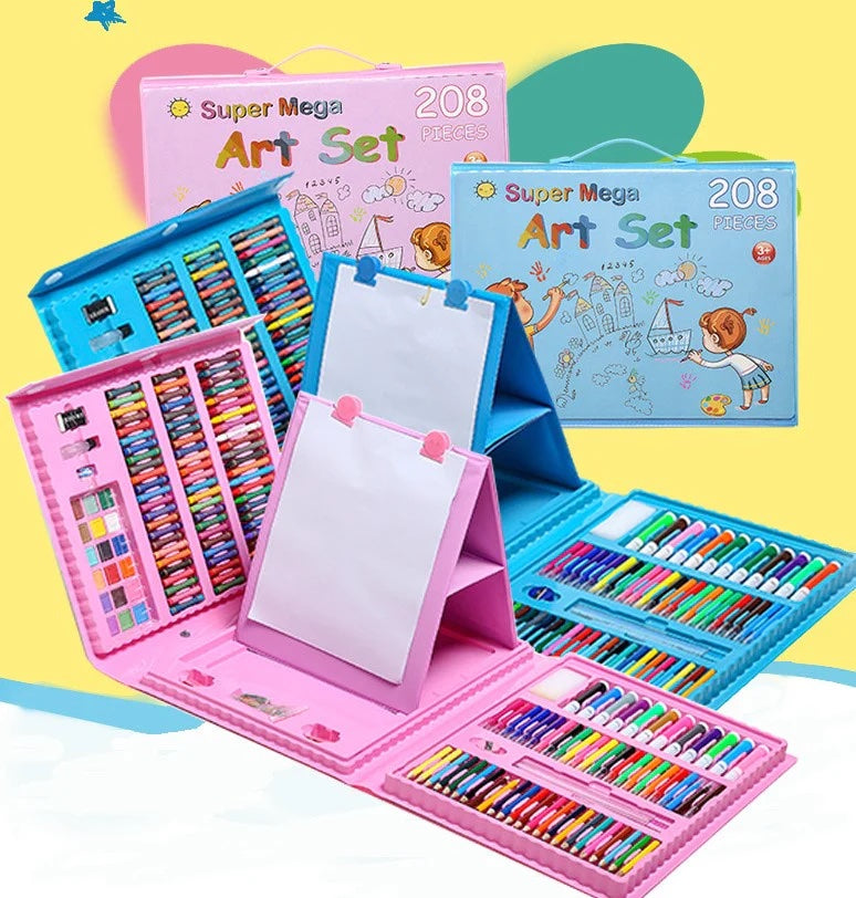 Estuche - Kit - Set De Arte De 208 Piezas,para Niños.